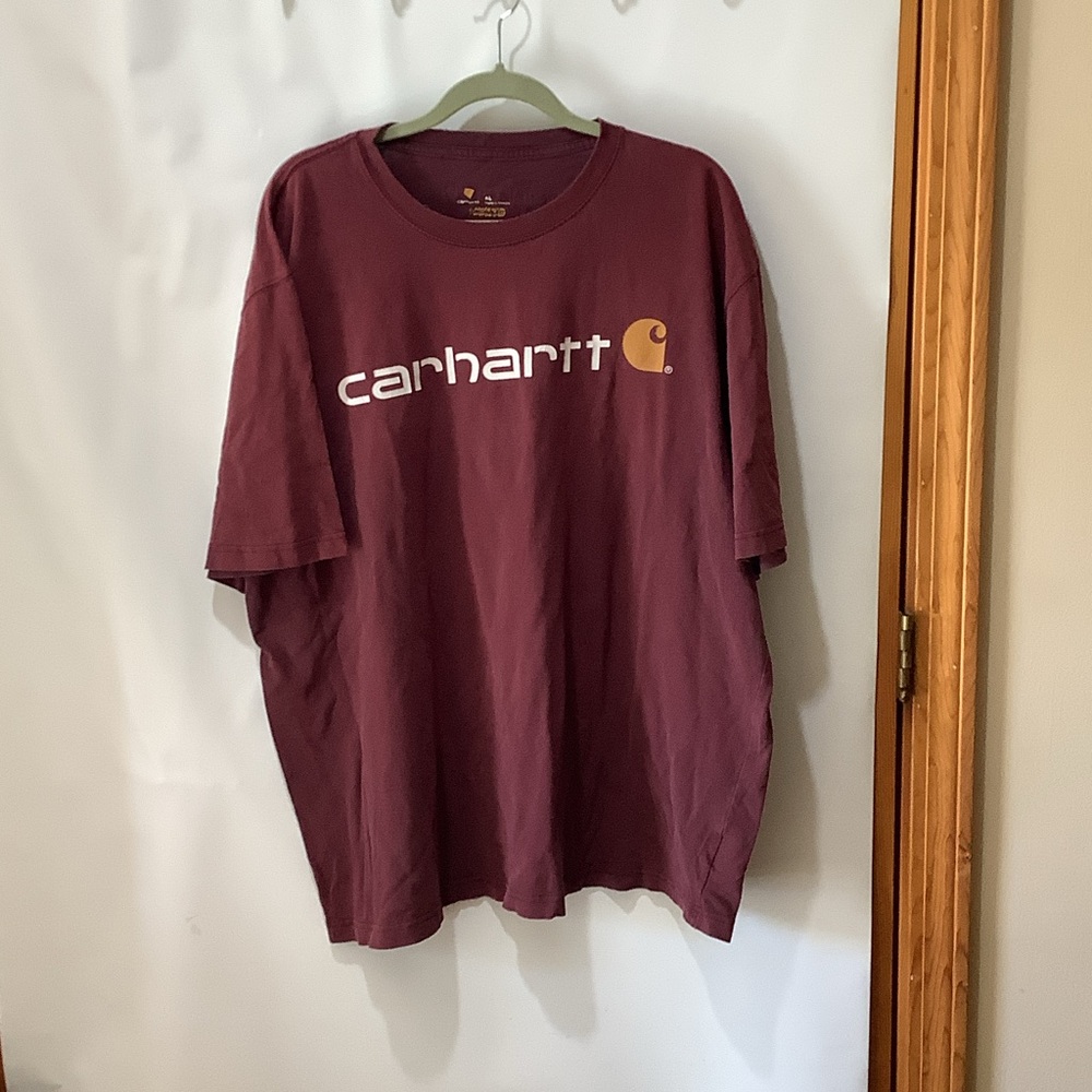 Carhartt Men's Burgundy Short Sleeve Tee
